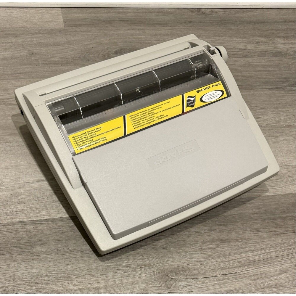 Sharp PA-4000 Portable Electronic Typewriter Preowned. Tested.